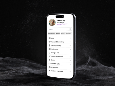 iPhone Settings 007 app dailyui design iphone settings ui ux