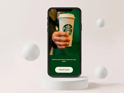 Сoncept design Starbucks App app design food and drink food app mobile app ui user interface ux