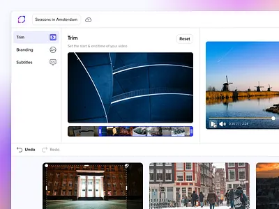 Editor sneak peek — crop.video app crop.video cropping desktop editing editor navigation product design software tool toolbar ui ux video video editing video editor visual editor web web app webapp