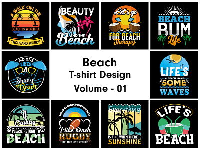 Beach T-shirt Design beach beach t shirt design beach t shirt. graphic design t shirt design tshirt typography t shirt ui uiux ux