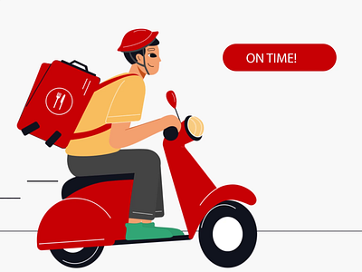 Animated Explainer video - Food delivery 2d animation animated video animation delivery animation food animation food delivery animation logo animation motion graphics saas animation saas delivery animation ui animation website animation