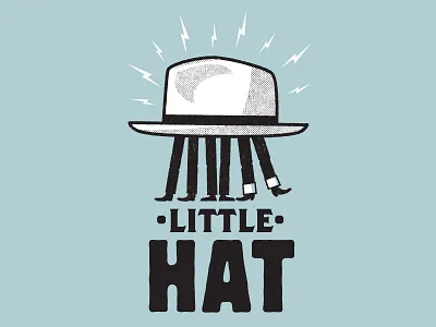 little hat gig poster illustration print