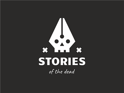 Stories of the dead branding dead history ink pen sign skull