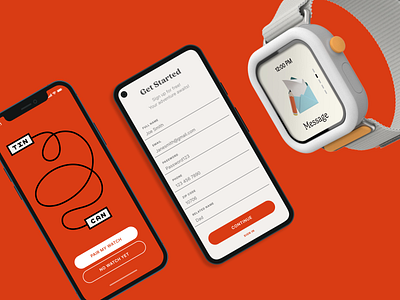 Tin Can: Smartwatch + mobile app for kids and families design system family app kids app product design smartwatch ui ux