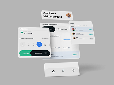 Simplistic Gate Access app dashboard ui design ui ui design ux ux design