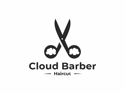 Cloud Barber barber cloud logo