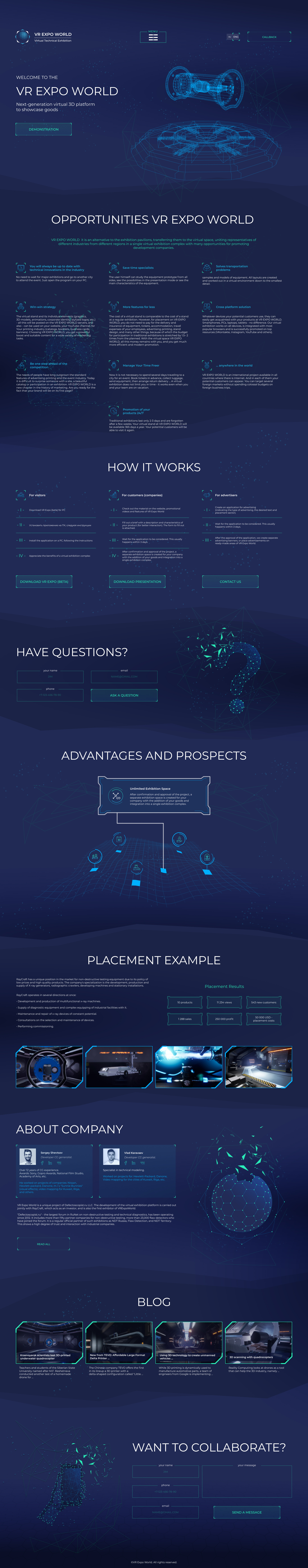 Example of Interactive Website UX/UI Design
