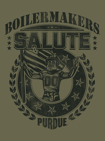 Boilermakers Salute the Troops branding design graphic design illustration