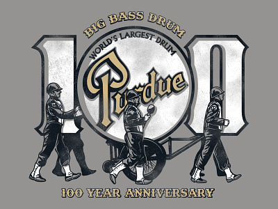 Big Drum 100 Year Anniversary branding design graphic design illustration