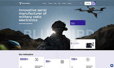 Blue Bird Shop ecommerce ui ux website