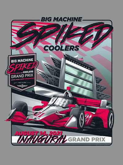 Big Machine Spiked Coolers 2021 Illustration branding design graphic design illustration