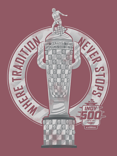 Indy 500 Trophy Illustration branding design graphic design illustration vector