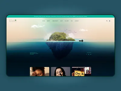 ReYouth beauty boat boats branding flat homepage island landing page sea typography ui ux website