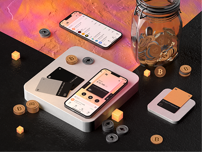 Neo Bank is an etalon of the contemporary banking 3d app bank banking banking app cg crypto defi design figma fintech mobile mockups ui vector