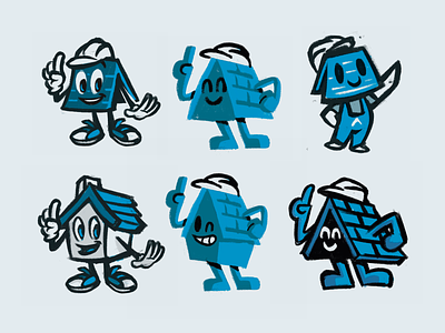 Tophouse - Mascot Concepts akuma akumadesign akumamascot akumastudio branding design home house logo mascot mascotdesign mascotdesigner mascotlogo