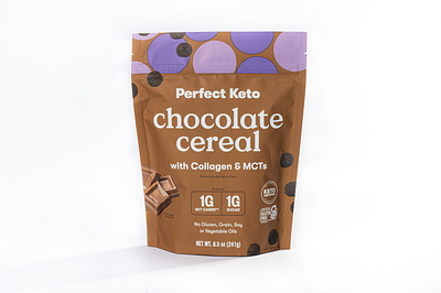 Perfect Keto Cereal Launch + Packaging branding design graphic design logo