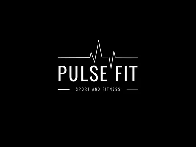 Pulse Fit | Animation Logo animation black and white fitness graphic design gym gym logo logo motion graphics pulse sport
