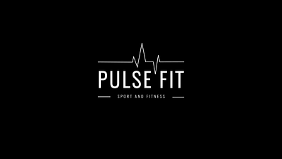 Pulse Fit | Animation Logo animation black and white fitness graphic design gym gym logo logo motion graphics pulse sport