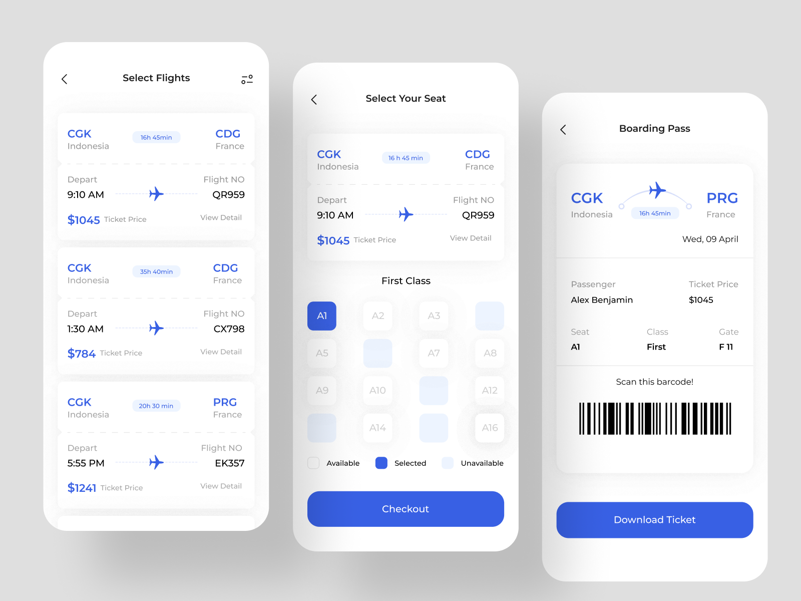 Vacafly - Flight Booking Mobile App by Farhan Bagas for Hatypo Studio ...