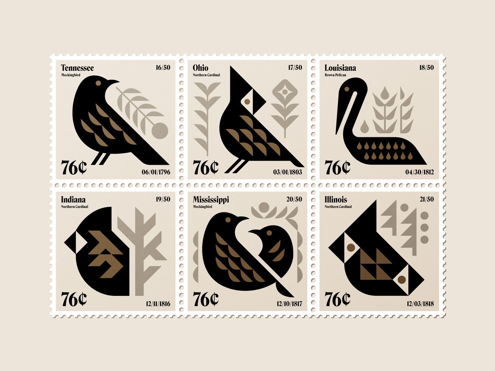 Stamp Collection designs themes templates and downloadable