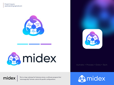 midex data process logo design a b c d e f g h i j k abstract logo app icon brand development brand identity branding creative logo data process ecommerce l m n o pq rs t u v w x y z logo design logo designer logo mark logos mark modern logo monogram symbol tech logo technoloy