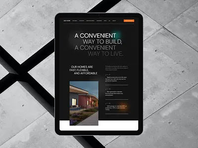 3DD Home. Website design abstract branding building design interaction invite landing landingpage screen typography ui ux website