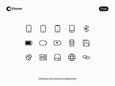 Circum Icons | Devices & Electronics branding circum icons design icons devices icons electronics icons flat icons free icons icons icons pack icons set illustration line icons minimalist icons ui user interface vector illustration