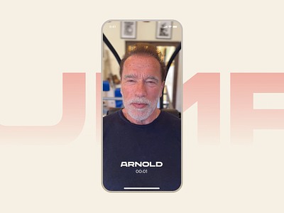 The Pump - Arnold Is Calling animation arnold schwarzenegger branding clean fitness minimal mobile app motion graphics product design trending ui ux