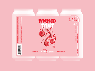 Wicked Taht Label // Linesider Brewing brand branding design graphic design packaging typography vector