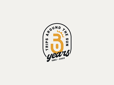 30th Birthday Badge 30 badge birthday brand design branding design graphic design icon illustration logo typography vector