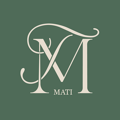 MATI - elegant logo for women's sportswear line adobe illustrator elegant logo graphic design green gym logo sport womens sportswear line