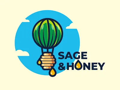 Sage&honey brand brandidentity branding design font identity illustration logo logotype