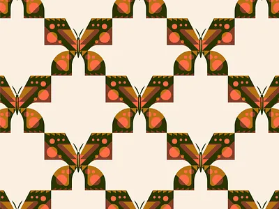 👐 butterfly illustration pattern