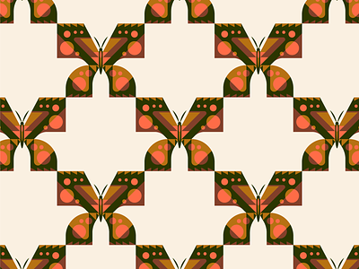 👐 butterfly illustration pattern