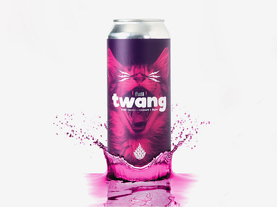 Full Twang Label // Goodfire Brewing brand branding composite design graphic design illustration logo photography typography vector