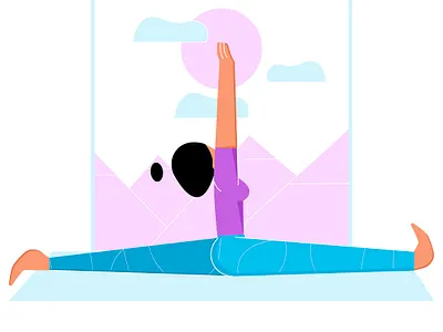 Yoga & Meditation App app behance design illustration illustrator meditating meditation meditation app minimal procreate ui vector yoga yoga app yoga pose yoga studio