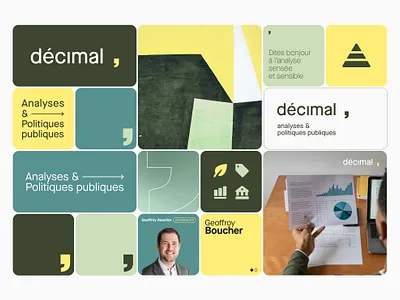 Décimal design graphic design logo quebec ui