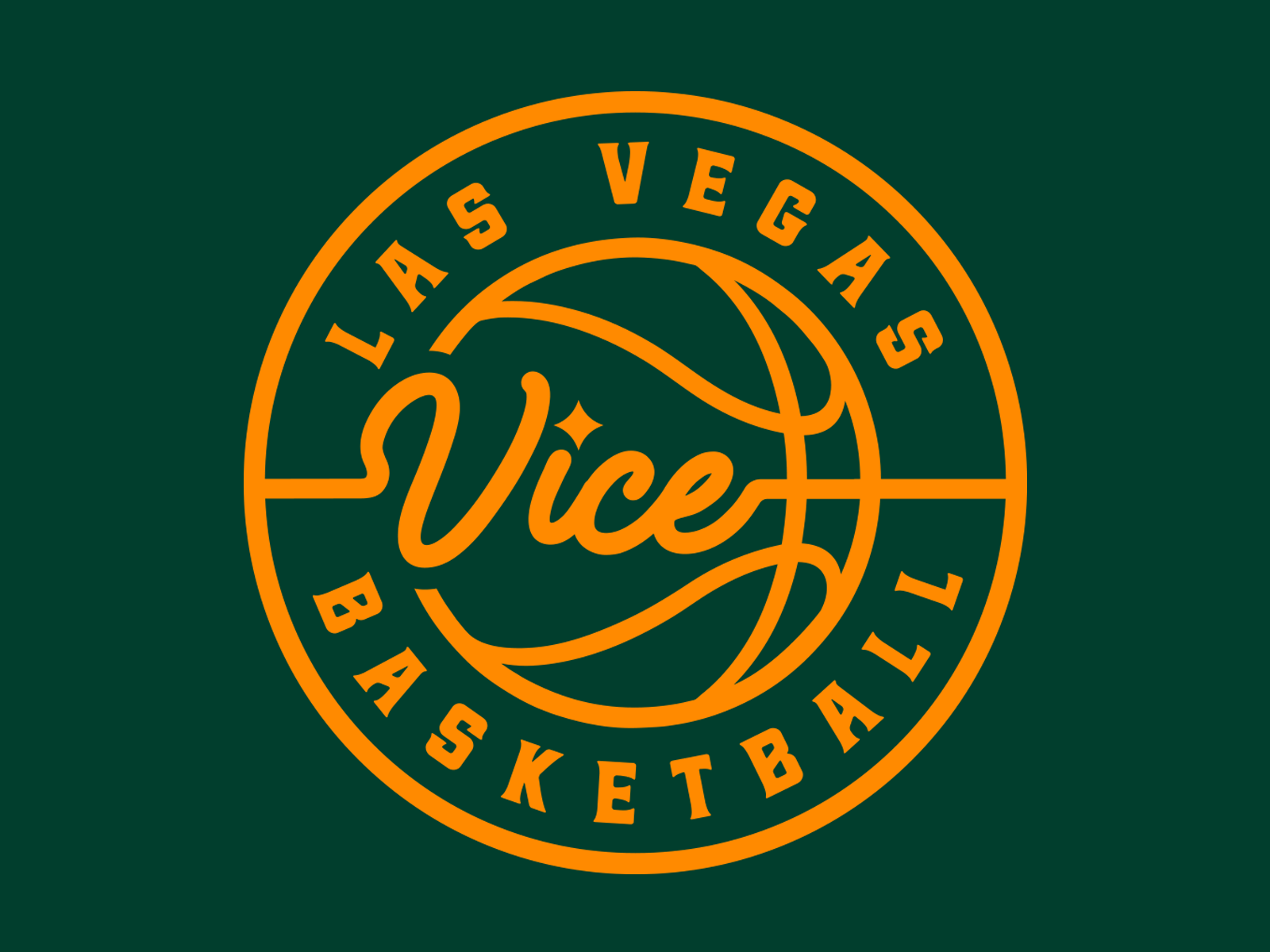 Las Vegas Vice badge badge design basketball brand branding concept conceptual design graphic design idendity las vegas logo logo design logo type nba nike rebrand script sports vegas