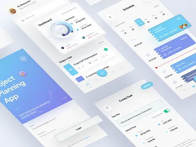 Task Management App analytics animation app branding clean concept dashboard data design illustration logo management minimal mobile mobile app neumorphism product design team ui ux