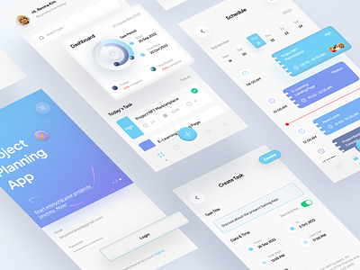 Task Management App analytics animation app branding clean concept dashboard data design illustration logo management minimal mobile mobile app neumorphism product design team ui ux