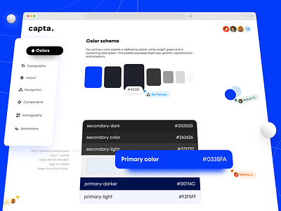 Capta Design System app card colors components dashboard data info design design system mobile pallette popular stats system typography ui ux web web app web design
