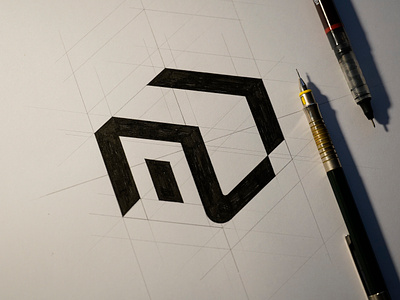 Unikat Real Estate branding design hand lettering lettering logo logotype type typography wordmark