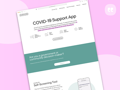 (COVID-19) Irys Technologies design illustration landing page ui ui ux ux