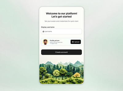 Onboarding Screen UI | User Registration Screen agriculture app eco green login nature onboarding screen registration screen ui ux web design website