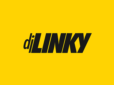 djLINKY logo 2d branding design logo minimalist