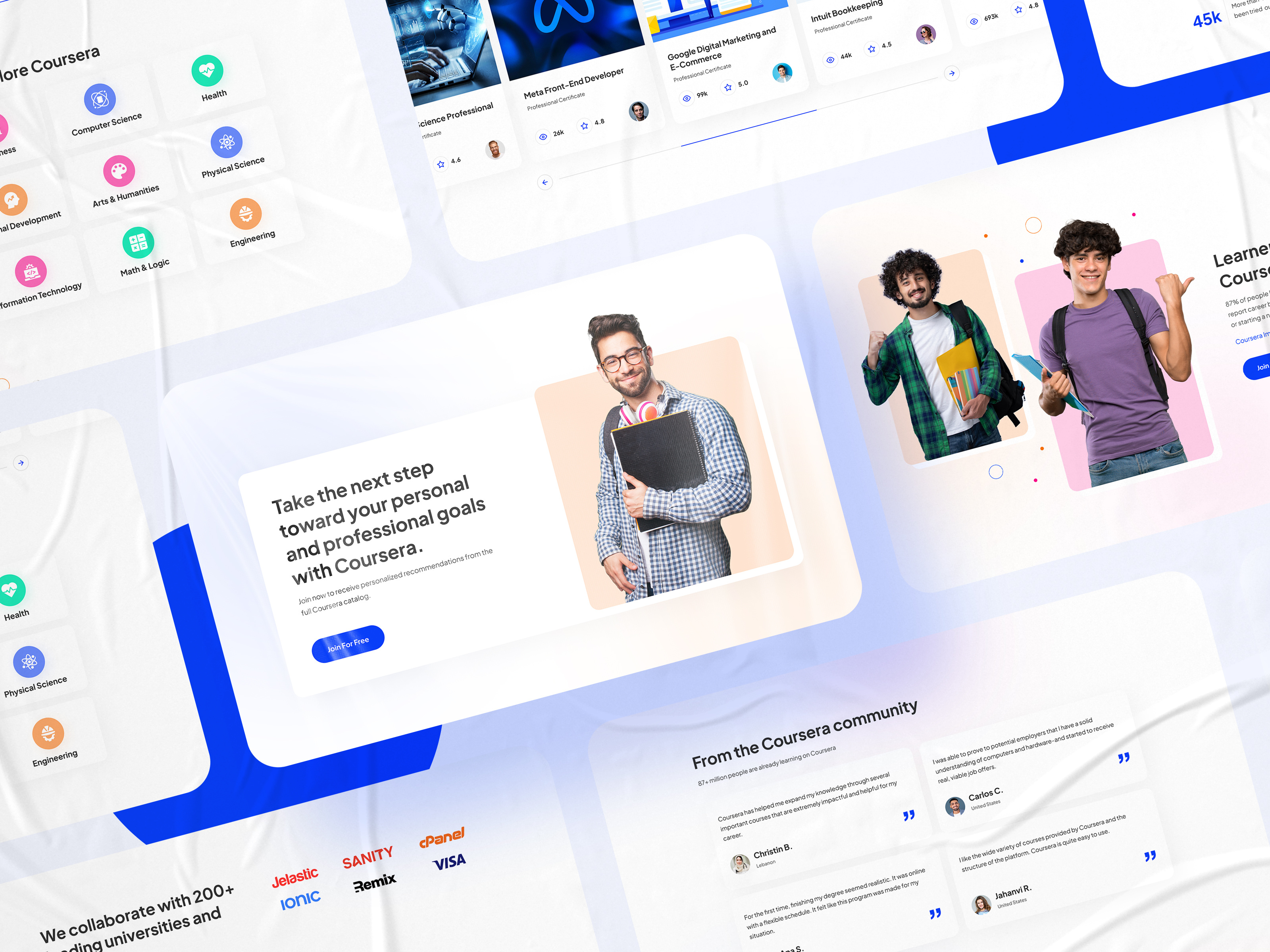 Coursera Landing Page Redesign by IMTIAZUX🔥 on Dribbble