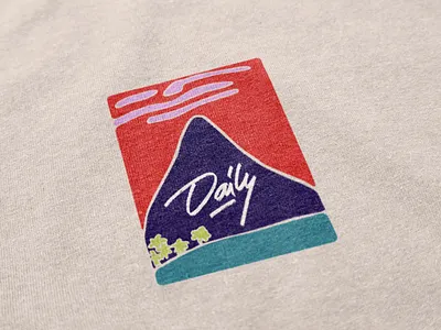 Daily: brand identity for a café brand branding cafe calligraphy design graphic design horeca identity illustration lettering logo logotype mountain print sign wordmark