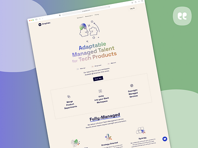 Grapheec design landing page ui ui ux ux