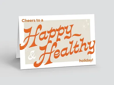 Happy Healthy Holiday holiday illustration typography