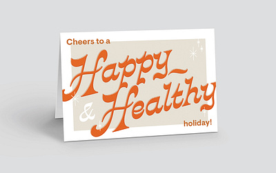 Happy Healthy Holiday holiday illustration typography